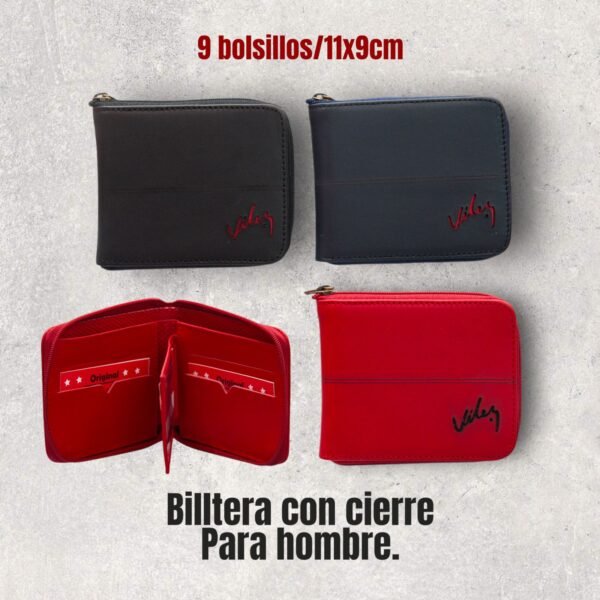 Billetera de hombre CUERO 100%